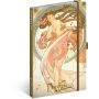 Notesz Alphonse Mucha ? Dance lined, 13 x 21 cm