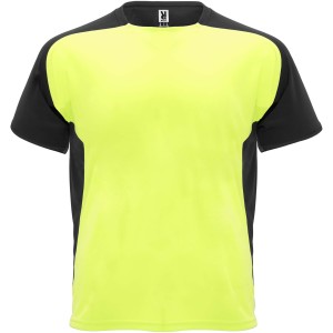 Roly Bugatti r�vid ujj� gyerek sportp�l�, fluor yellow, solid black
