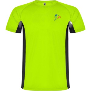 Shanghai rvid ujj gyerek sportpl, fluor green, solid black (T-shirt, pl, kevertszlas, mszlas)